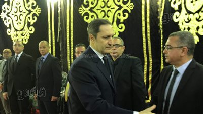 علاء مبارك وفخري عبد النور وعدلي حسين في عزاء شقيق فريد الديب | فيديو وصور