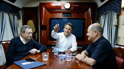 الرئاسة الفرنسية: وصول ماكرون وشولتز ودراجي إلى كييف