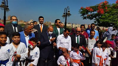 شباب القليوبية تستقبل وزير الرياضة بالباتيناج والدرجات البخارية