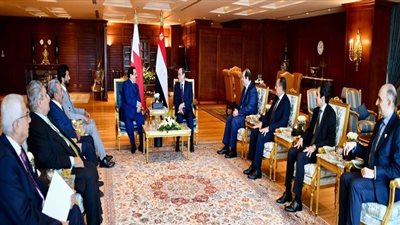  بسام راضي: الرئيس يستقبل بمدينة شرم الشيخ ملك البحرين.. يؤكد حرص مصر على الاستمرار في تعزيز التعاون في مختلف المجالات ووحدة الصف والعمل العربي المشترك.. ويتوافقان على حماية الأمن القومي العربي