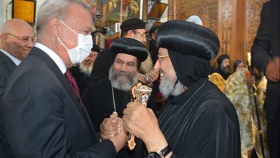 محافظ القليوبية يشهد مراسم حفل تجليس نيافة أسقف  مطرانية شبين القناطر 