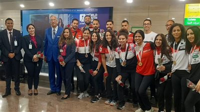 منتخب مصر لسلاح الشيش يصل القاهرة بعد حصوله على بطولة أفريقيا