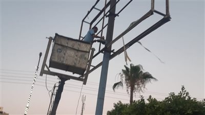 حملات مكبرة للتصدي للاعلانات المخالفة في شوارع الدقهلية 