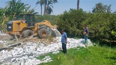 حملات لازالة التعديات على أراضي أملاك الدولة باسيوط
