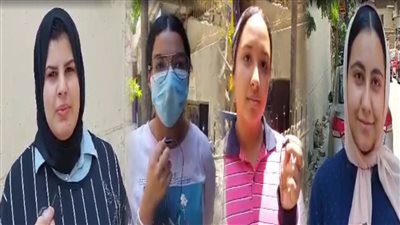 طالبات الثانوية العامة: امتحان الإحصاء سهل.. والاقتصاد صعب ومش مفهوم | فيديو
