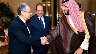  شاهد.. الرئيس السيسي يستقبل ولي عهد السعودية بالاتحادية