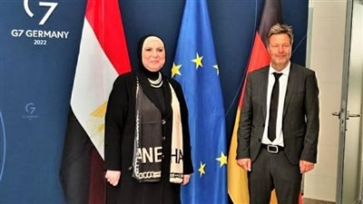 نيفين جامع تبحث مع وزير الاقتصاد الألماني سبل تنمية العلاقات بين البلدين