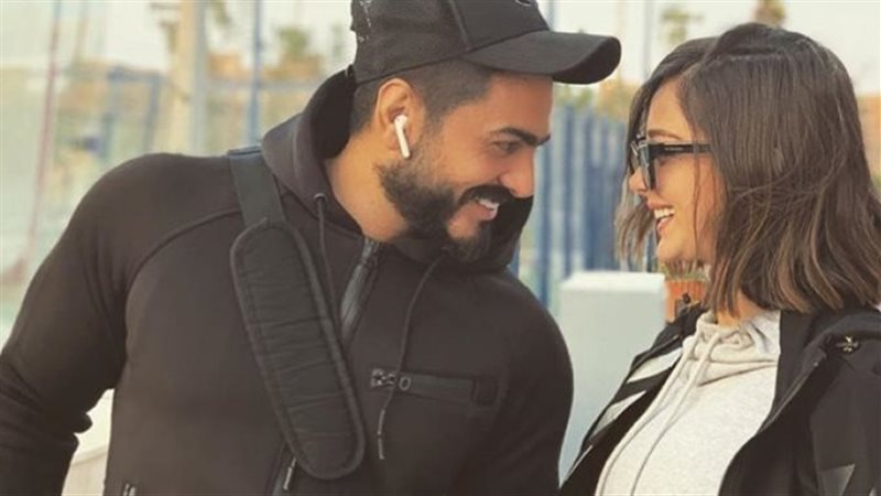تامر حسني وبسمة بوسيل