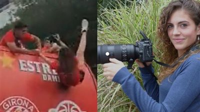 لاعبون ينقذون مصورة من الموت تحت عجلات الأتوبيس | فيديو