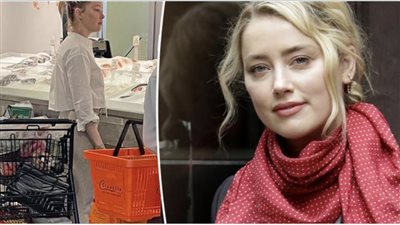 بعد تسوقها في متجر ملابس مقلدة.. آمبر هيرد تظهر مجددا وهي تشتري طعامها 