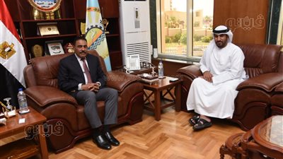 محافظ مطروح يستقبل مدير مكتب ولي عهد أبو ظبي في مصر لبحث سبل التعاون | صور 