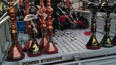 ضبط 50 شيشة في حملة على مقاهي السنطة بالغربية 