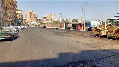 رئيس حى ثان الإسماعيلية يتابع عمليات رصف شارع الغابة| صور