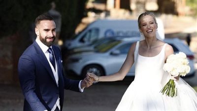 بحضور نجوم ريال مدريد.. كارفاخال يحتفل بحفل زفافه | صور