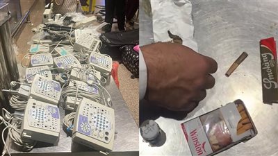 ضبط محاولتين لتهريب 23 جهازا طبيا مستعملا ومخدرات بمطار القاهرة | صور