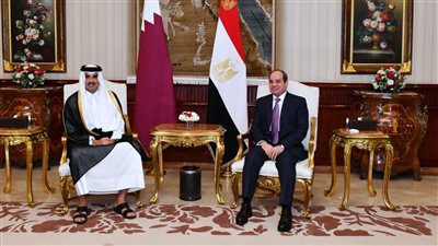 قمة مصرية قطرية اليوم بالقاهرة: تعزيز العمل العربي المشترك.. التعاون في مختلف المجالات.. التباحث حول تطورات القضايا السياسية الإقليمية والدولية ذات الاهتمام المشترك أبرز الملفات