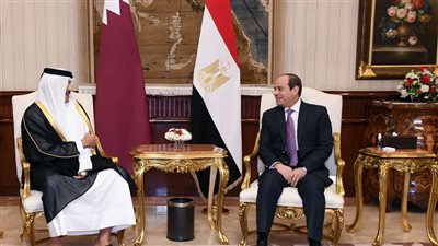 انطلاق قمة السيسي وتميم بالاتحادية