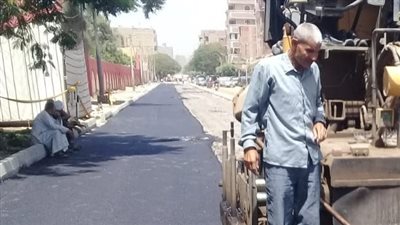 بدء أعمال رصف شارع 26 يوليو بحي شرق ملوي