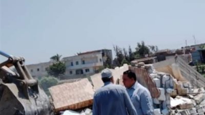 إزالة 18 حالة تعد بنطاق 7 مراكز بمحافظة البحيرة| صور