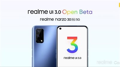 الإعلان عن الإصدار التجريبي المفتوح من Realme UI 3.0 لـ Narzo 30 Pro 5G