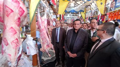 محافظ البحيرة يفتتح معرضين للسلع الغذائية واللحوم قبل العيد | فيديو 
