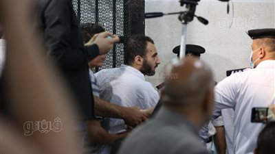 مشاهد في أول مواجهة بين المتهم وأسرة نيرة أشرف | صور