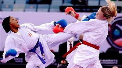 أحلام يوسف لاعبة الكاراتيه تتأهل لربع نهائي دورة البحر المتوسط