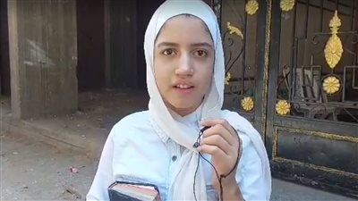 طالبة ثانوية عامة عن امتحان اللغة العربية: أسئلة النحو صعبة| فيديو 
