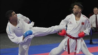 يوسف بدوي بطل الكاراتيه يتأهل لنصف نهائي دورة ألعاب البحر المتوسط