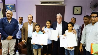 محافظ جنوب سيناء يكرم الحاصلين على المراكز الأولى ببطولة الجمهورية للأندية تحت 12 سنة