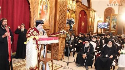 دير يحنس القصير يحتفل بتجليس الأنبا ديسقورس أسقفا جديدا