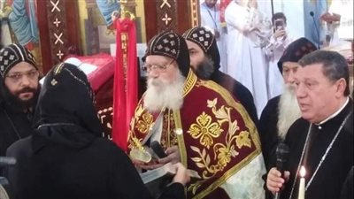 تجليس الأنبا أرسانيوس على كرسي دير القديس باخوميوس بإدفو