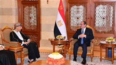 تفاصيل لقاء الرئيس السيسي ونائب رئيس الوزراء العماني