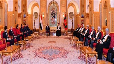 الرئيس السيسي وسلطان عمان يبحثان تعزيز العلاقات التجارية والاقتصادية والاستثمارية المشتركة