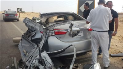 مصرع شابين في حادث تصادم ملاكي مع شجرة بسوهاج
