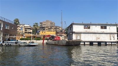 الري: إزالة 4 عائمات مخالفة بمنطقتى الكيت كات والعجوزة