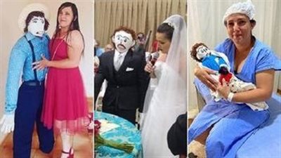 وقعت في حبه من أول نظرة.. برازيلية تعلن إنجاب طفلها الأول بعد زواجها من دمية| صور