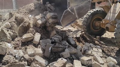إزالة بناء مخالف في كرداسة بالجيزة | صور