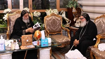  البابا تواضروس يتلقى تقريرا عن دير العذراء السريان
