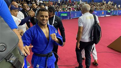 محمد عبدالموجود يتوج بذهبية الجودو بألعاب البحر المتوسط