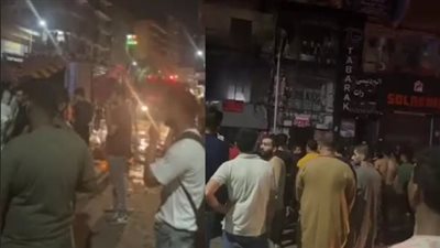 انتداب المعمل الجنائي لبيان أسباب نشوب حريق في محل ملابس بالهرم