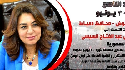 محافظ دمياط تهنئ رئيس الجمهورية والشعب المصري بذكرى ثورة 30 يونيو