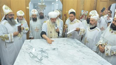 اسقف كفر الشيخ يدشن كنيسة القديس الأنبا موسى