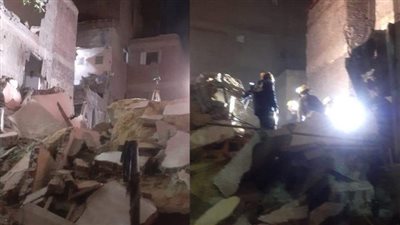 لحظة البحث عن شخصين تحت أنقاض عقار الإسكندرية المنهار | صور