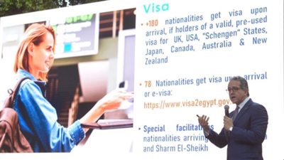 العناني يلقي محاضرة للترويج السياحي لمصر بالأكاديمية المصرية للفنون بروما 