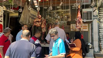 حملات بأحياء الإسكندرية على محلات الجزارة والشوادر غير المرخصة 