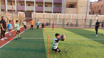 الجونة يجري اختبارات الناشئين بمركز كفر شكر في القليوبية