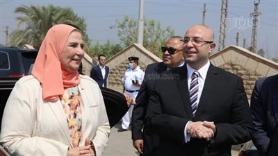 محافظ بنى سويف يستقبل وزيرة التضامن 