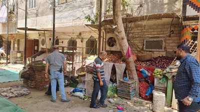 رفع المخلفات من أمام مساجد الطالبية استعدادا لعيد الأضحى 