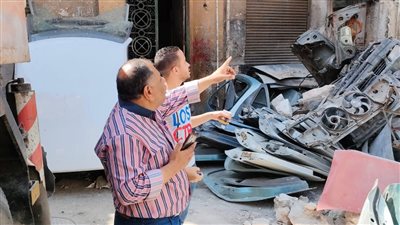 انهيار أجزاء من عقار بمنطقة اللبان بالإسكندرية دون إصابات 